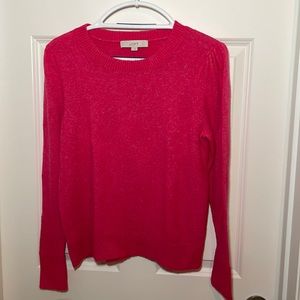 Large, pink sweater